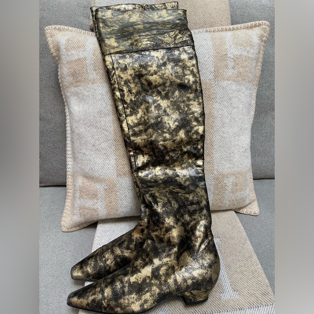Chanel Thigh High Boots